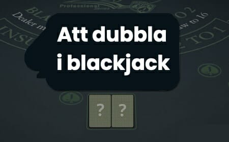 lär dig dubbla i blackjack