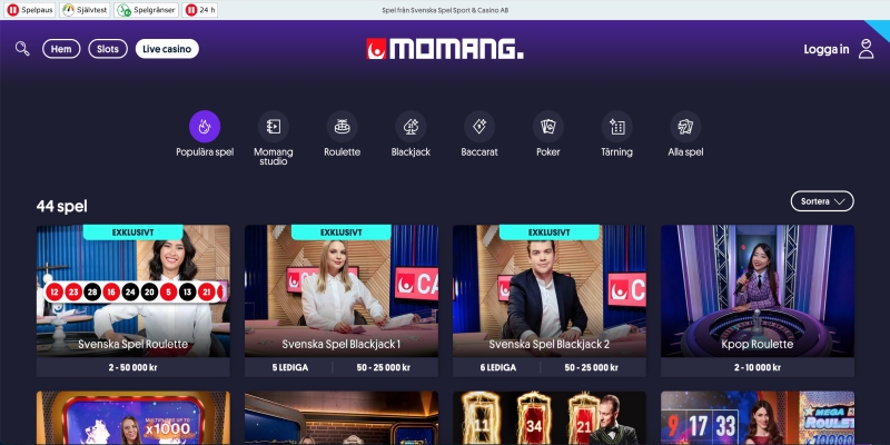 momang live casino